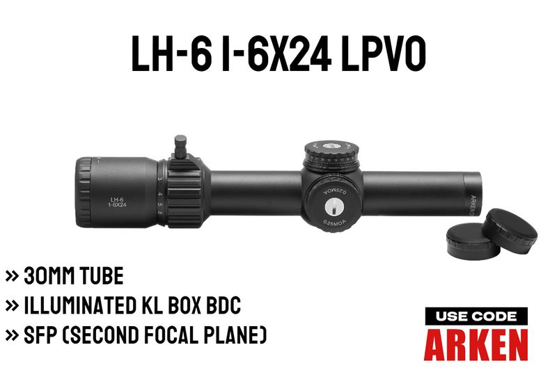 LH-6 1-6x24 SFP LPVO | Illum. KLBOX | 30mm Tube
