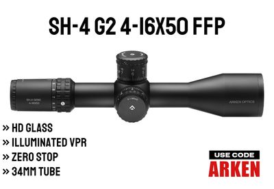 SH-4 4-16X50 GEN2 FFP Illuminated VPR - Zero Stop - 34mm Tube