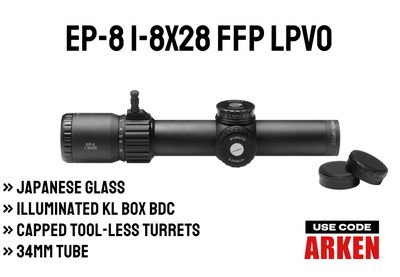 EP-8 1-8x28 FFP LPVO | Illum. KLBOX | 34mm Tube