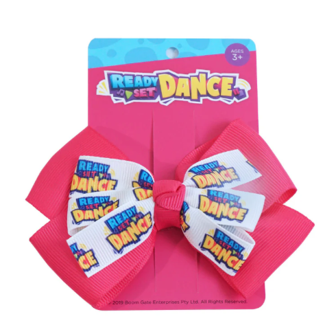 Ready Set Dance Hair Bow (single clip)