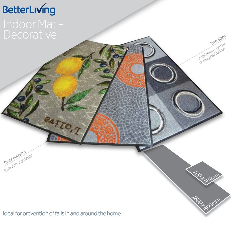 Non-Slip Indoor Mat - Patterned