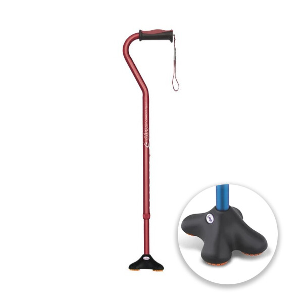Airgo® Comfort-Plus Cane, Offset Handle, MiniQuad Ultra-Stable Tip