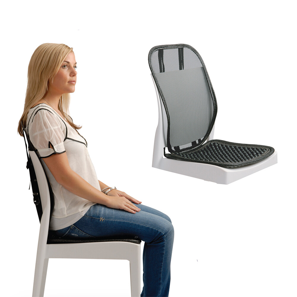 FloBac Adjustable Mesh Back Support With Seat FloBac Adjustable Mesh Back Support With Seat