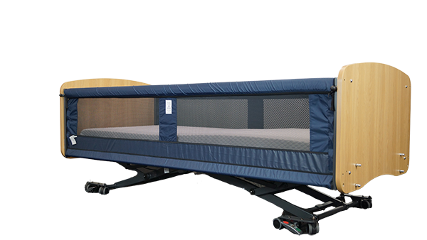 EMPRESA COMPLEX NEEDS BED | KING SINGLE, ARC, LISSA OAK WITH FABRIC SIDE RAILS