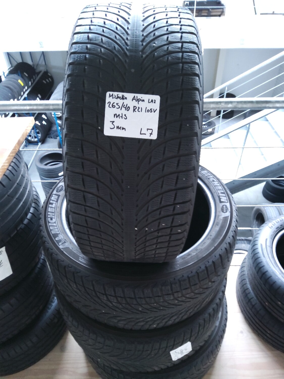 Michelin Alpin LA2 4X265/40 R21 105V M+S 3mm.mønster 