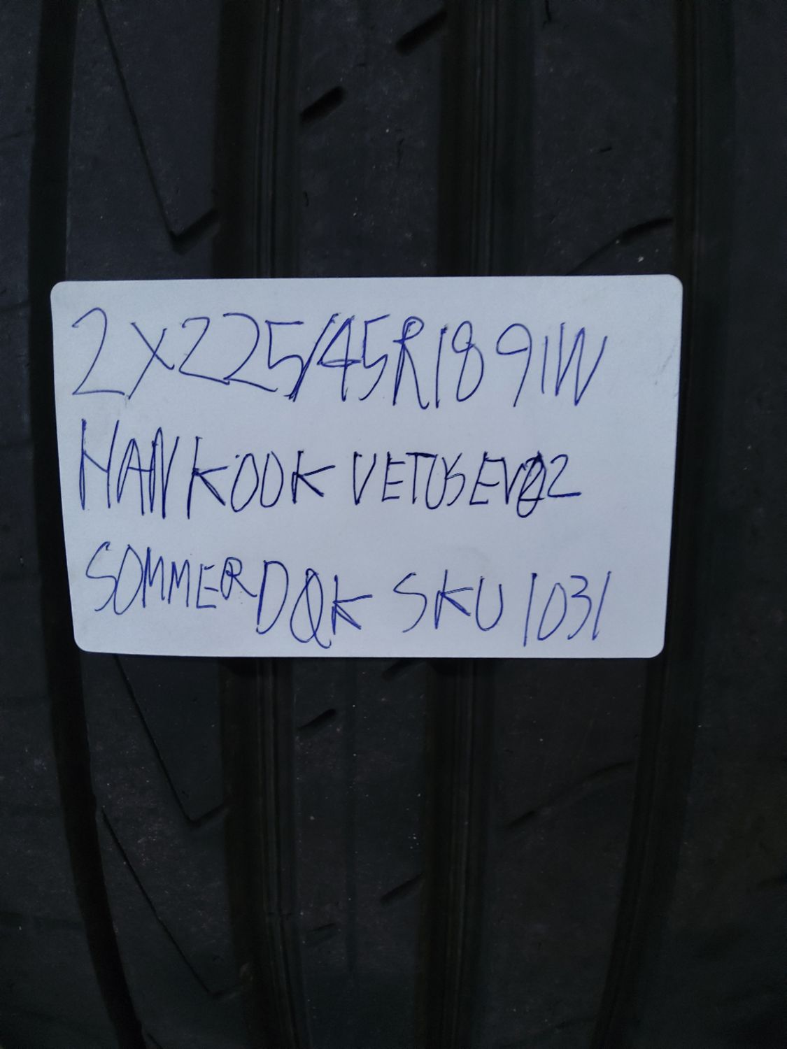 2×225/45R18 91W HANKOOK VENTUS EVO2 6MM.MØNSTER SOMMERDÆK 