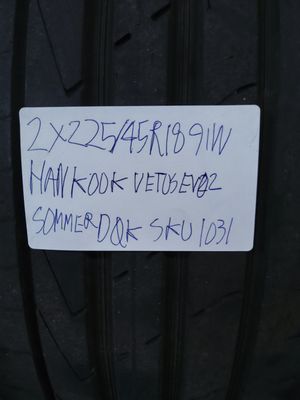 2×225/45R18 91W HANKOOK VENTUS EVO2 6MM.MØNSTER SOMMERDÆK 