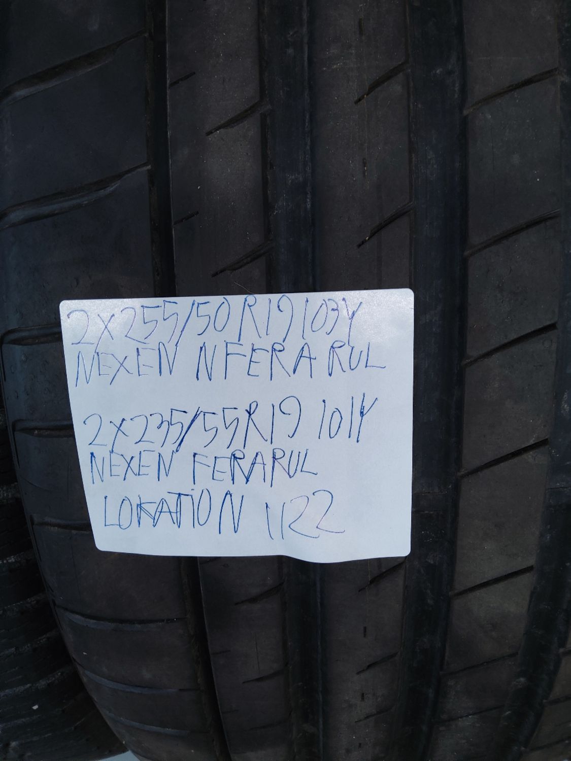 2×255/50R19 103Y NEXEN NFERA RU17 7MM.MØNSTER 2×235/55R19 NEXEN NFERA 101Y 7MM.MØNSTER SOMMERDÆK 