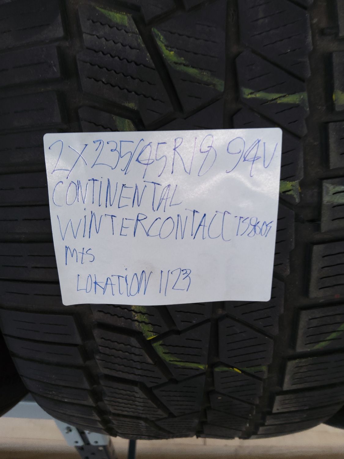 2×235/45R18 94V CONTINENTAL WINTERCONTACT TS860S M+S 4MM.MØNSTER VINTERDÆK