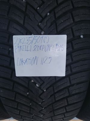 2×235/50R19 PIRELLI SCORPION 2 M+S 6MM.MØNSTER VINTERDÆK
