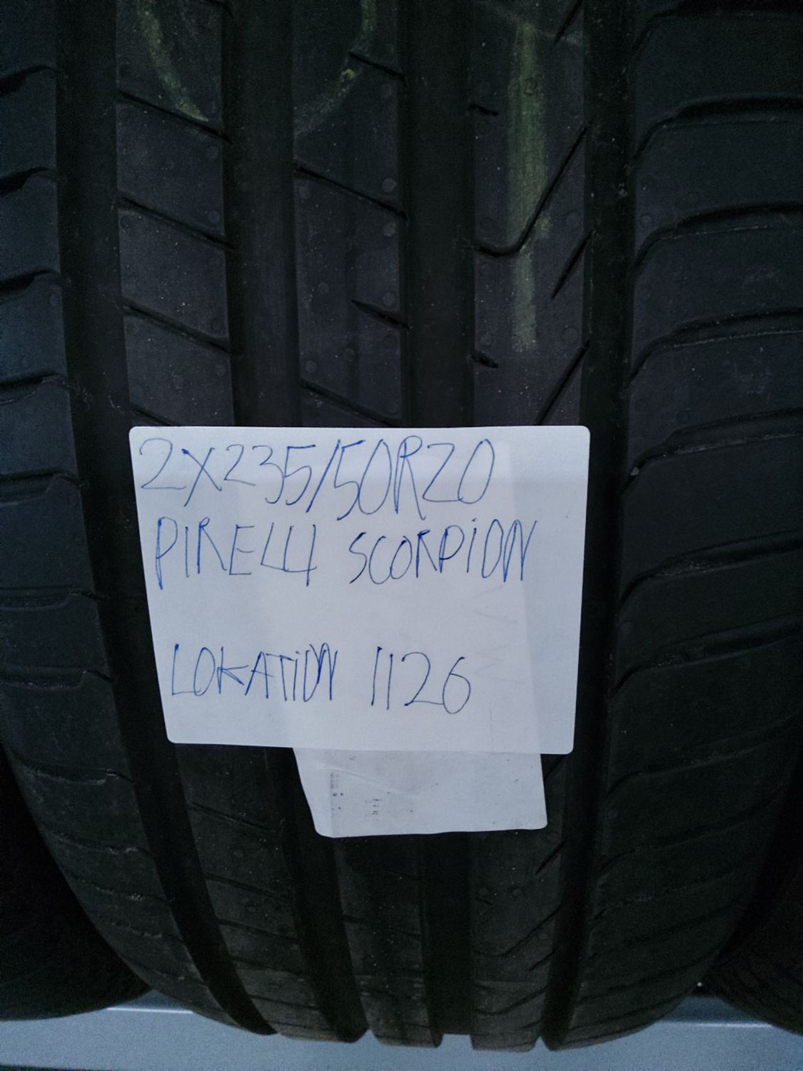 2×235/50R20 PIRELLI SCORPION 7MM.MØNSTER SOMMERDÆK 