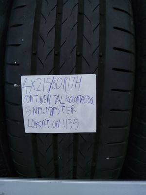 4×215/60R17H CONTINENTAL ECOCONTACT 6 Q 5MM.MØNSTER SOMMERDÆK