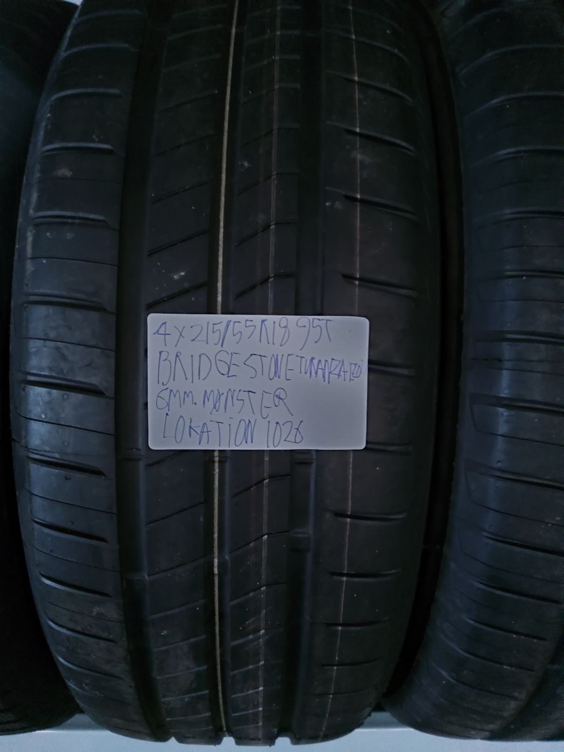 4×215/55R18 95T BRIDGESTONE TURANZA ECO 6MM.MØNSTER SOMMERDÆK 