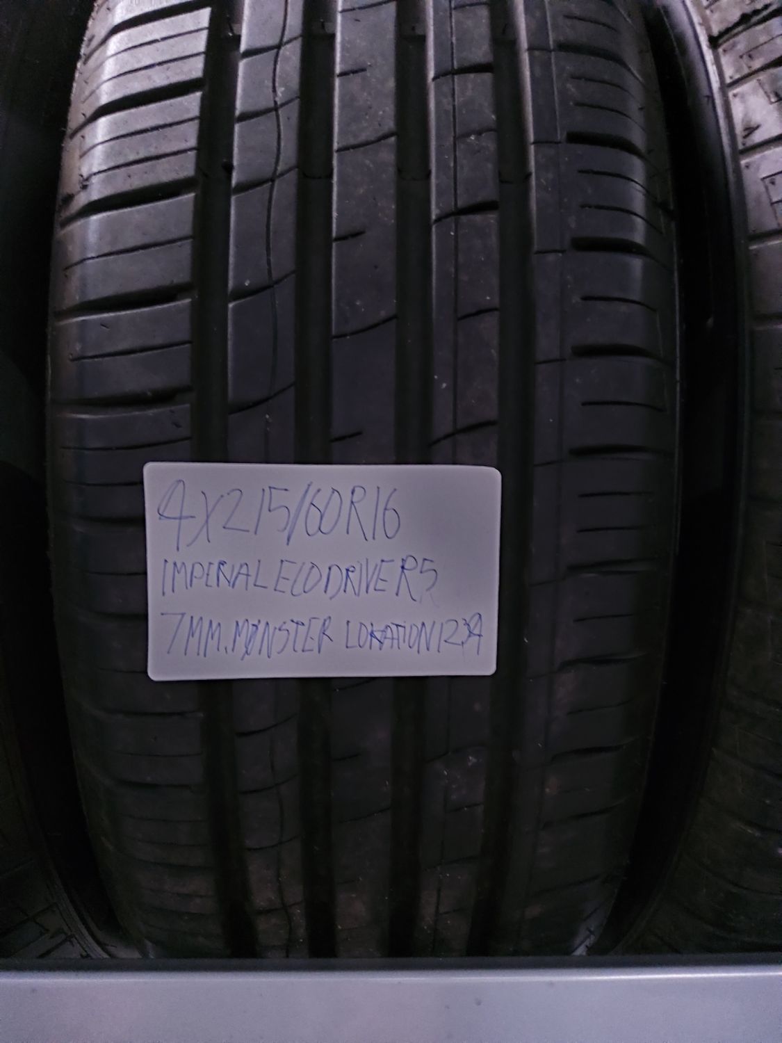 4×215/60R16 215/60R16 IMPERIAL ECODRIVER 5 7MM.MØNSTER
