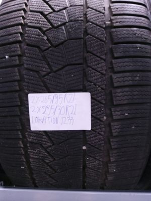 2×265/35R21 101T XL CONTINENTAL VIKINGCONTACT7 M+S 7MM.MØNSTER 2×295/30R21 V XL M+S 7MM.MØNSTER