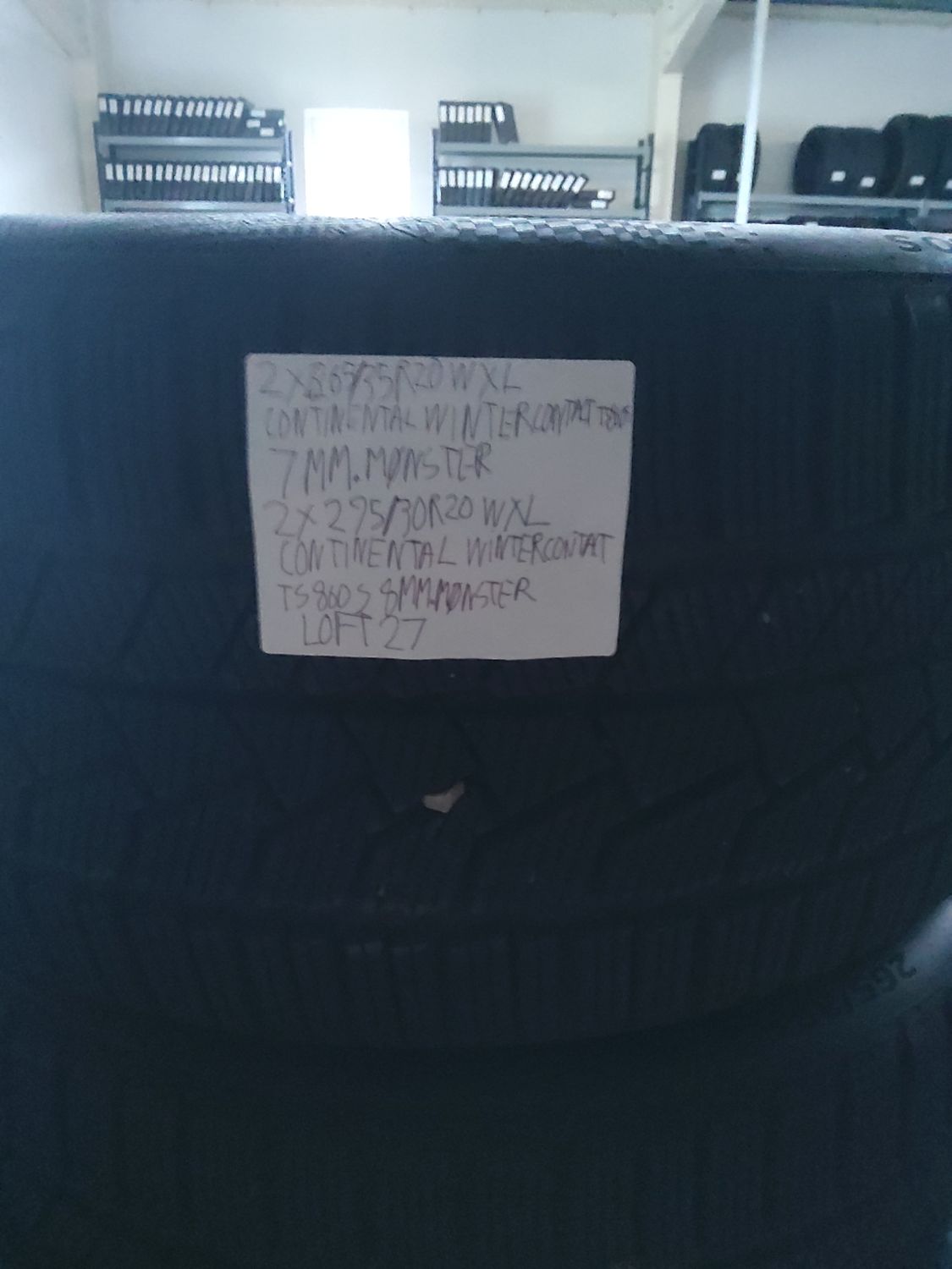 2×265/35R20 W XL CONTINENTAL WINTERCONTACT TS860S 7MM.MØNSTER 2×295/30R20 W XL CONTINENTAL WINTERCONTACT TS 860S 8MM.MØNSTER
