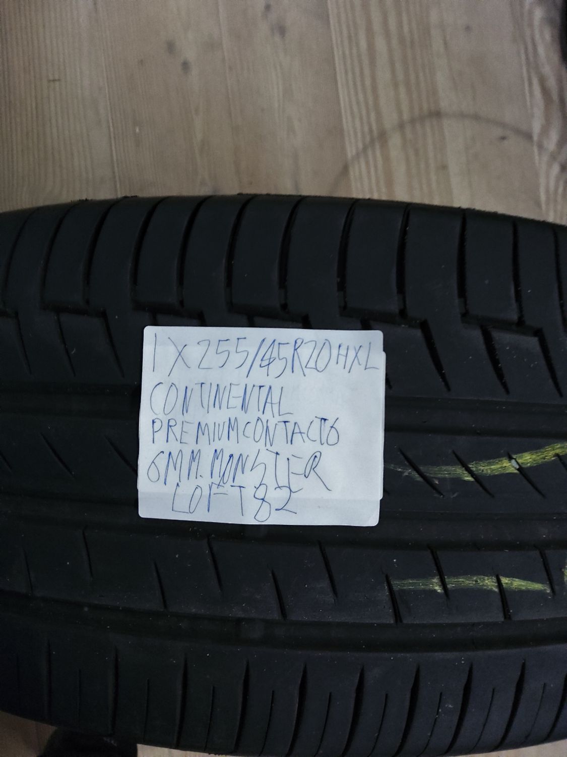 1×255/45R20 H XL CONTINENTAL PREMIUMCONTACT6 6MM.MØNSTER SOMMERDÆK