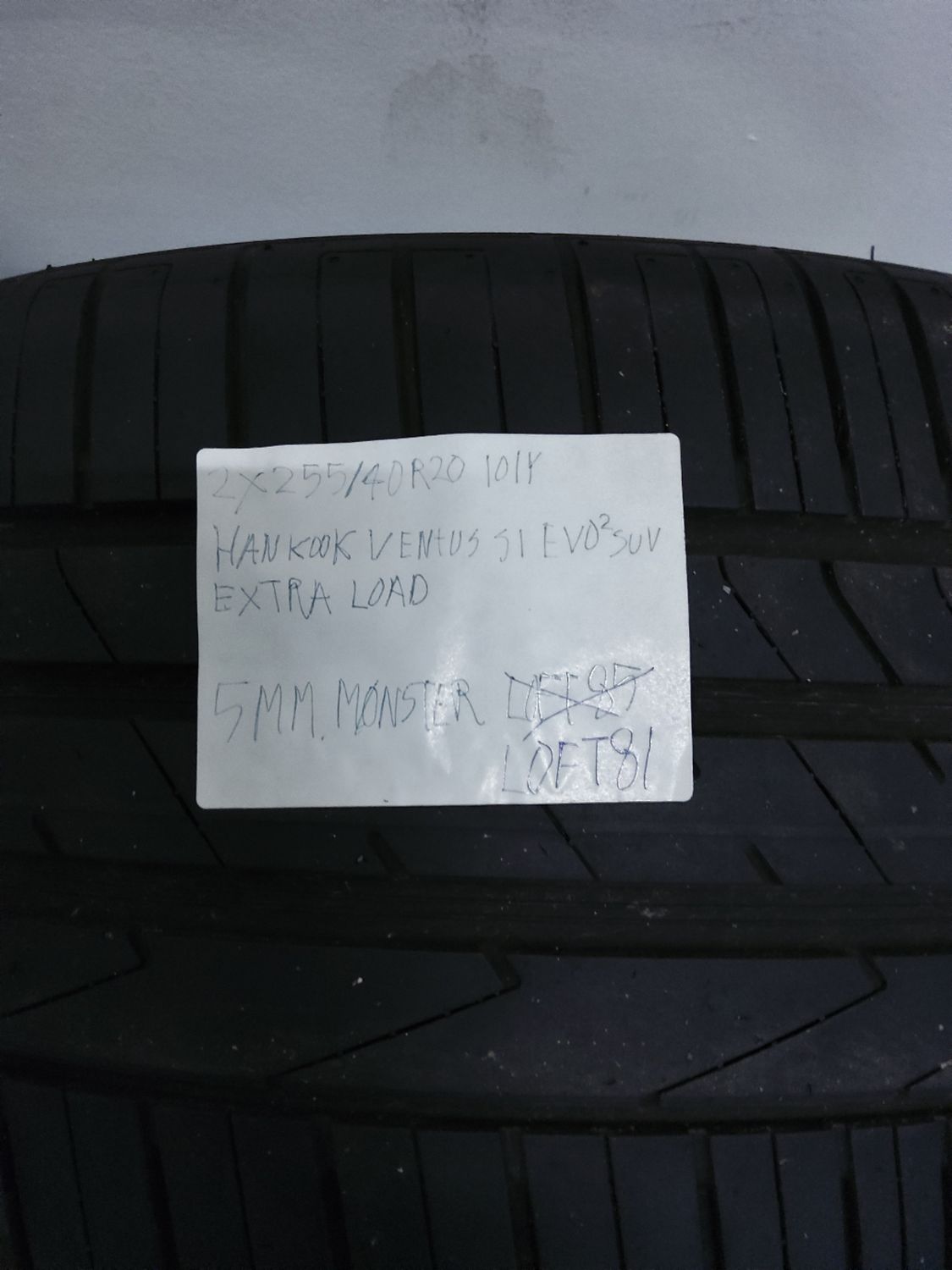 2×255/40R20 101 Y HANKOOK VENTUS S1 EVO2 SUV EXTRA LOAD 5MM.MØNSTER