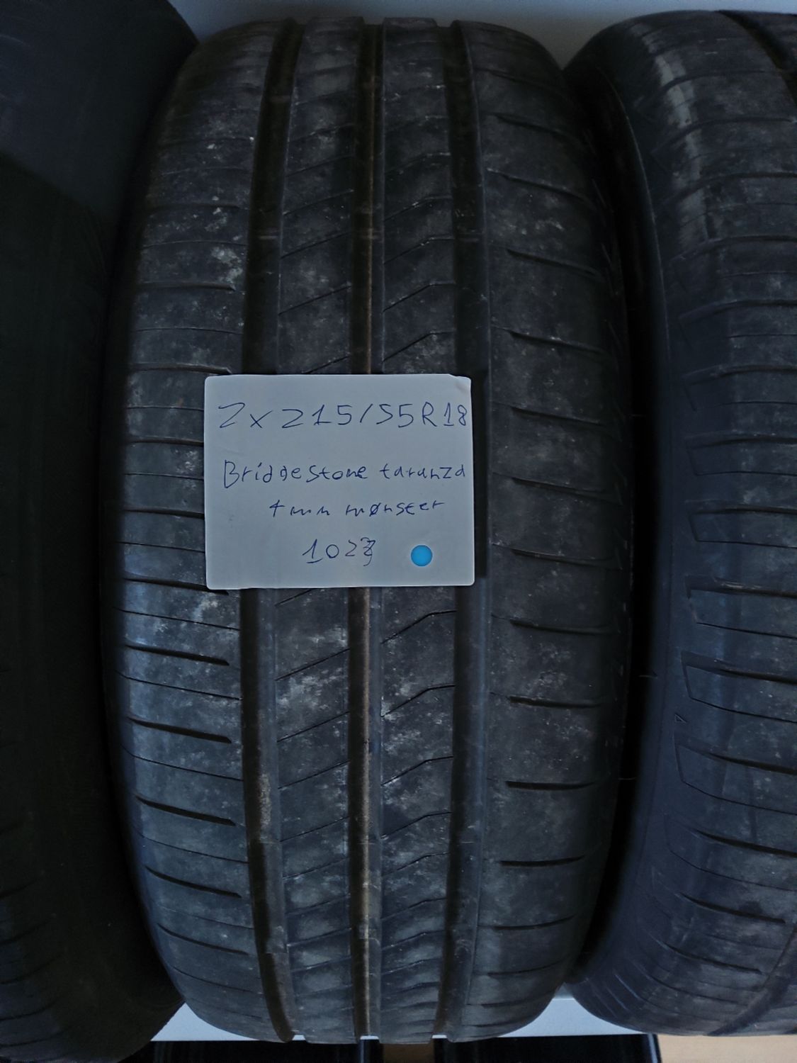 2×215/55R18 BRIDGESTONE TURANZA ECO 4MM.MØNSTER