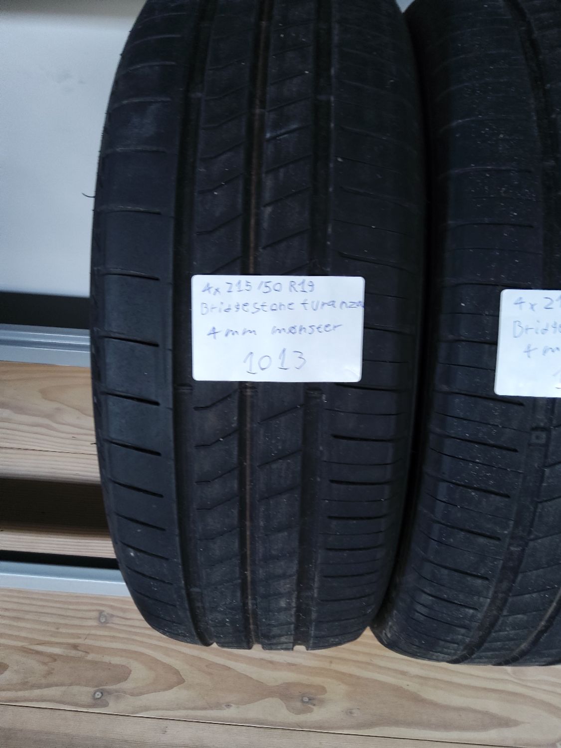 4×215/50R19 BRIDGESTONE TURANZA ECO 4MM.MØNSTER SOMMERDÆK