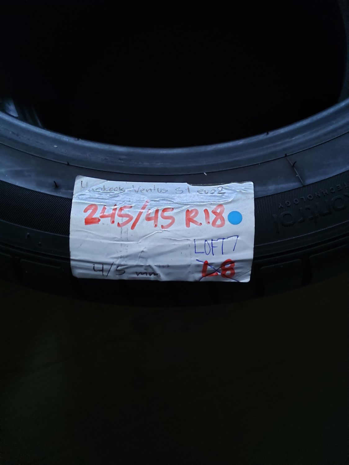 Hankook Ventus S1 evo2 245/45 R18 2xEF-27H  (2417) 2stk 5mm