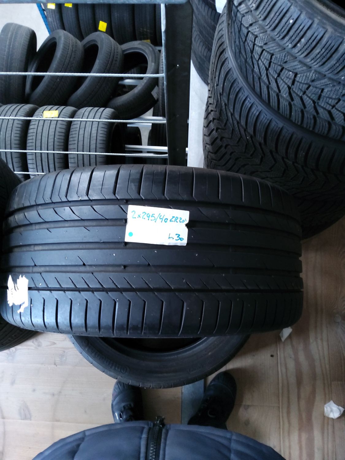 2×295/40ZR20Y CONTINENTAL CONTISPORTCONTACT5 7MM.MØNSTER