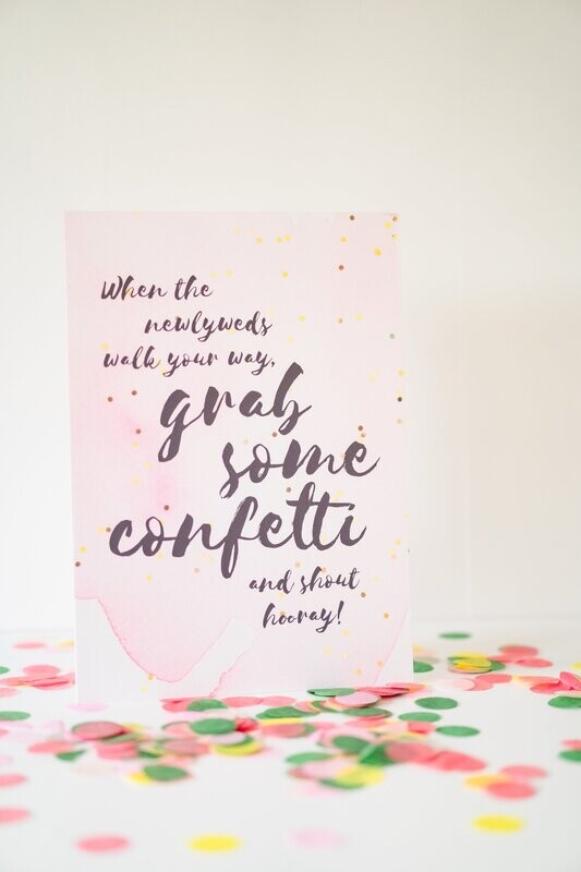 Confetti Sign