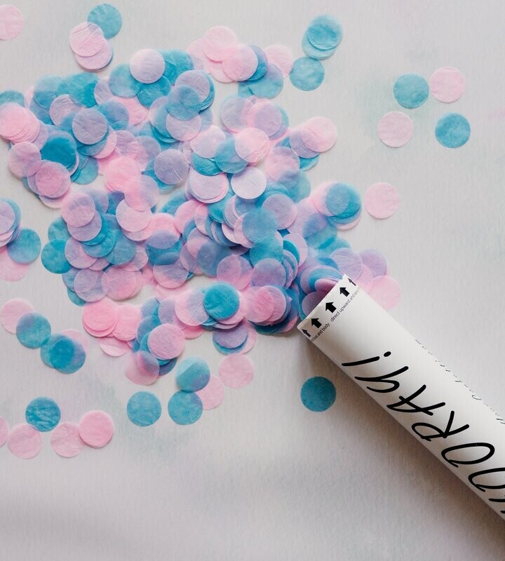 Gender Reveal 2 x Confetti Cannons