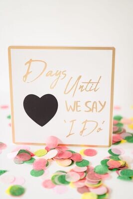 Days until we say "I do"