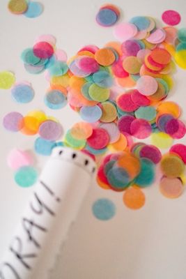 2 x Custom Confetti Cannons- Circles