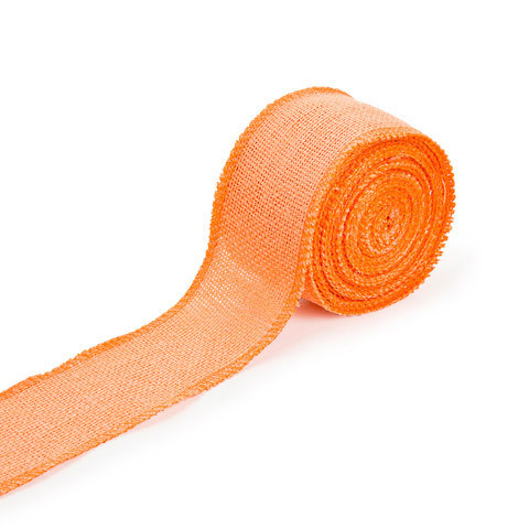 Darice® Colored Burlap Ribbon - Peach Orange - 2.5 inches x 10 yards