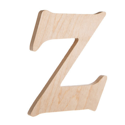 7.25 inch Unfinished Wood Fancy Letter Z