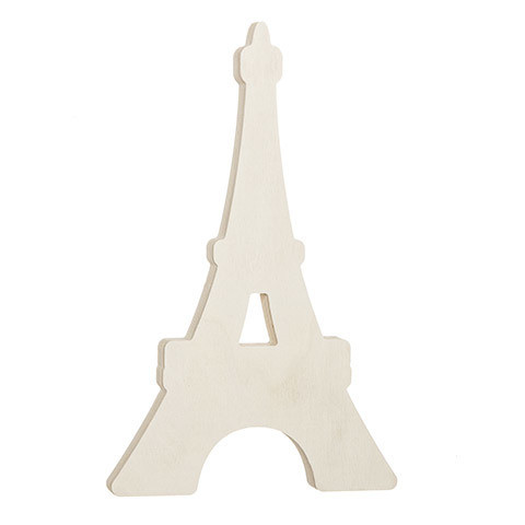 Eiffel Tower Standing Wood Shape: 6 x 8.13 inches