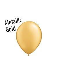 11 inch Qualatex METALLIC GOLD, Price Per Bag of 25
