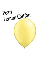 16 inch Qualatex PEARL LEMON CHIFFON, Price Per Bag of 25