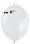 12 inch Betallatex Pearl White LINK-O-LOON, Price Per Bag of 25