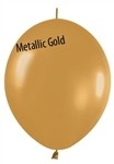 12 inch Betallatex Metallic Gold LINK-O-LOON, Price Per Bag of 25