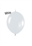 6 inch White LINK-O-LOON, Price Per Bag of 50