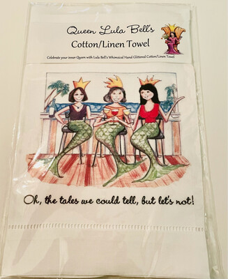 Oh, The Tales We Could Tell, But Let’s Not Linen Cotton Tea Towel