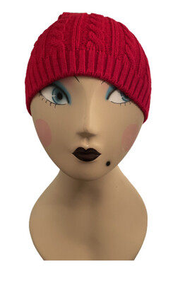 Choose Red Or Black Beanie Knit Hat One Size Fits Most