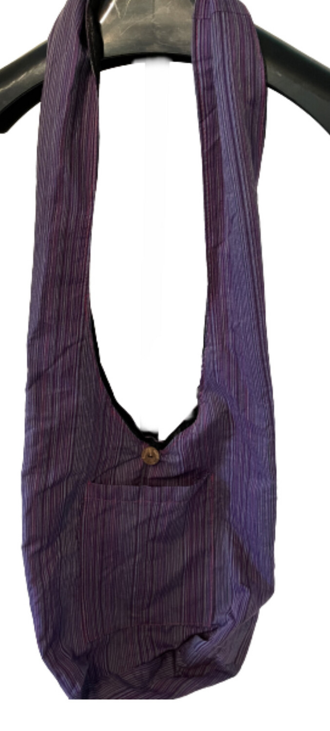 Super Lightweight Fabric Purple Hobo Bag