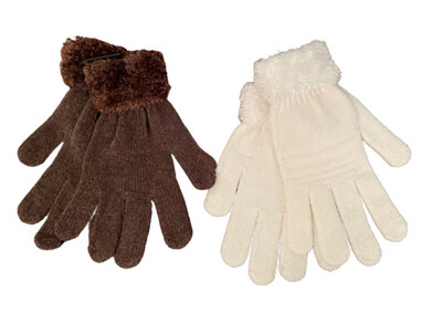 Soft Knit With Cuff Style Glove