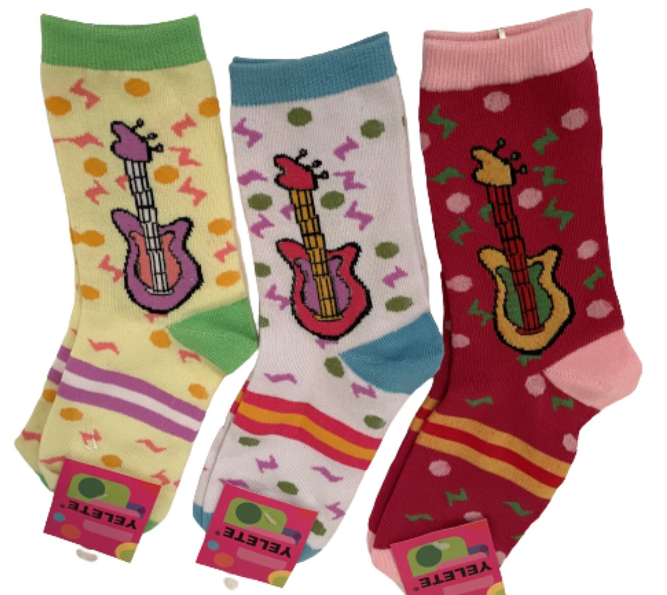 Guitar Multi Color Socks