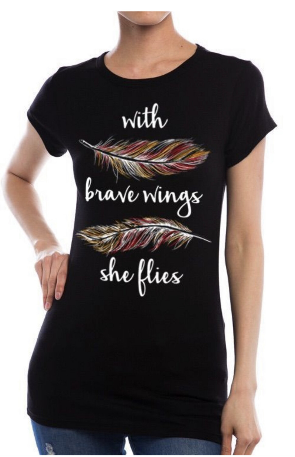 With Brave Wings She Flies Top