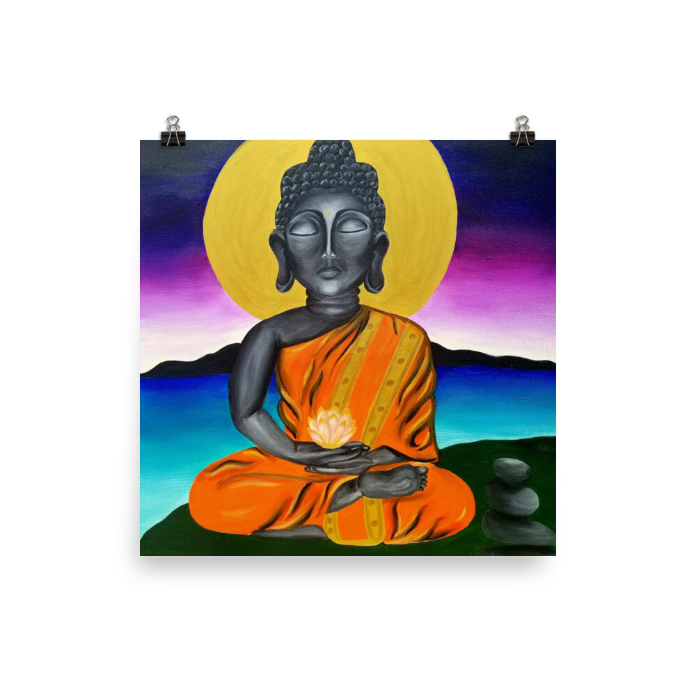 Namaste - Art Print by Tasha Felder , Size: 12×12
