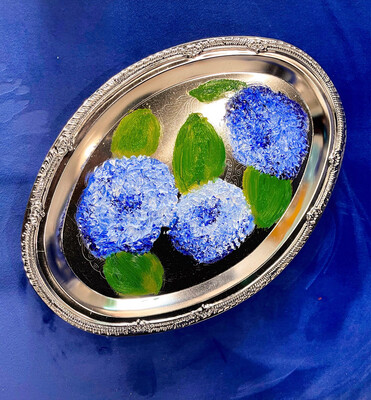 “Blue Hydrangeas” Original