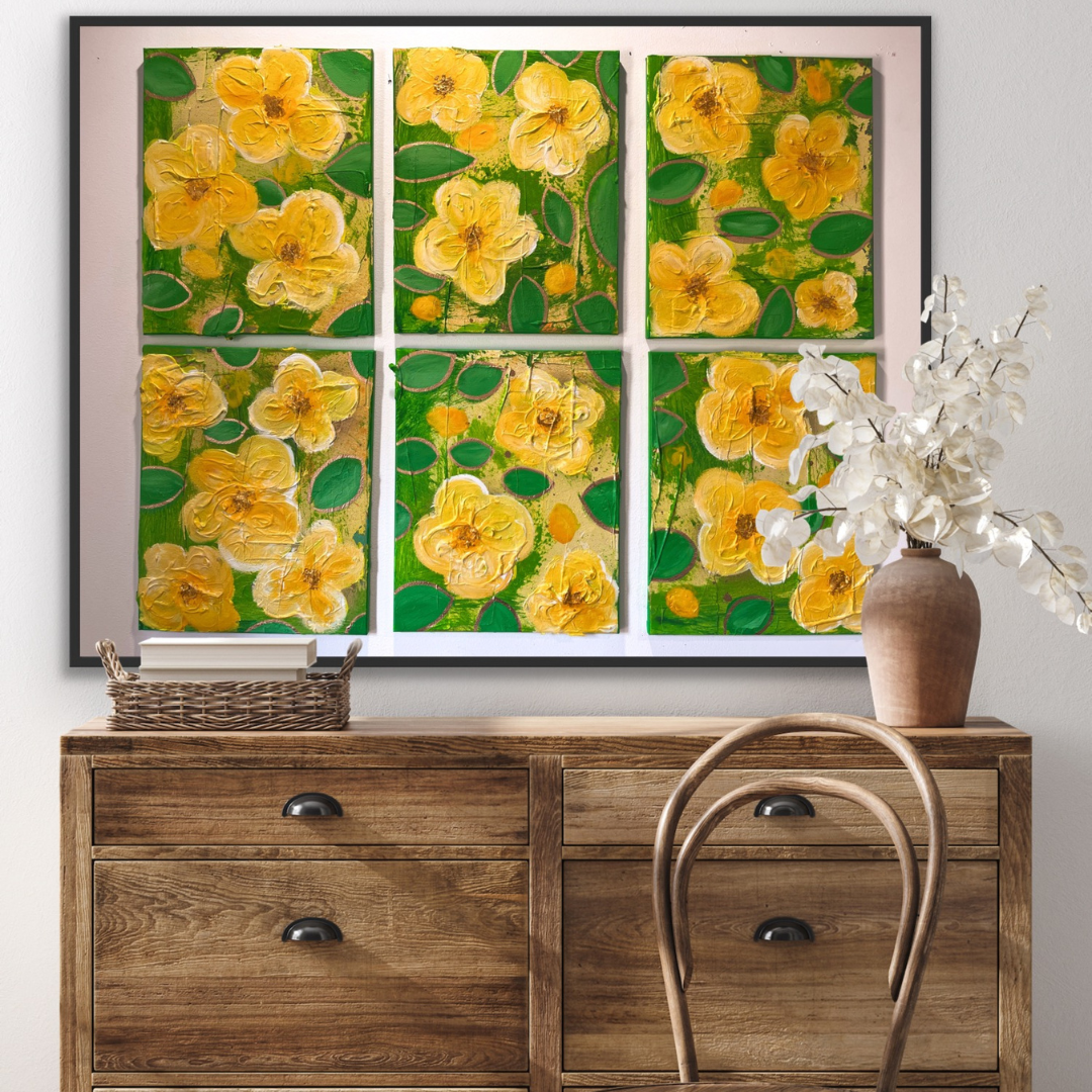 “Golden Blooms” Original