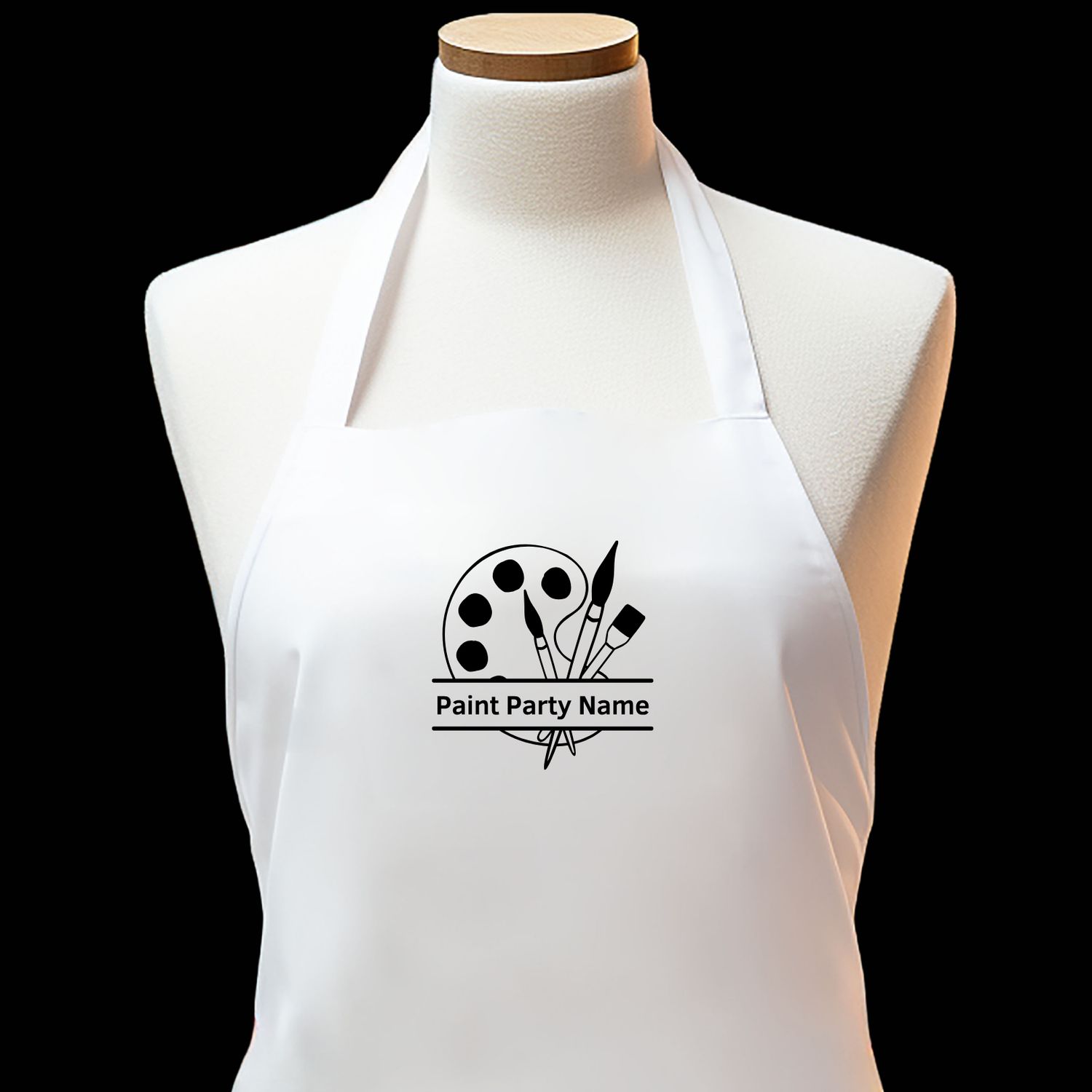 Paint Party Business Custom Apron - Embroidered Apron