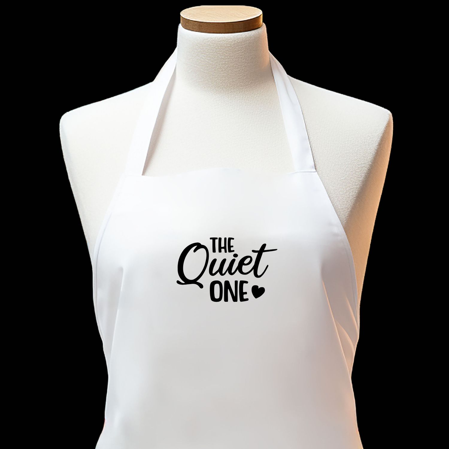 The Quiet One Apron - Embroidered Apron