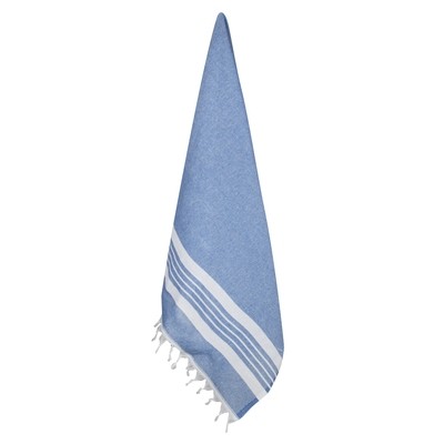 Recyceltes Hamam-Handtuch Blau